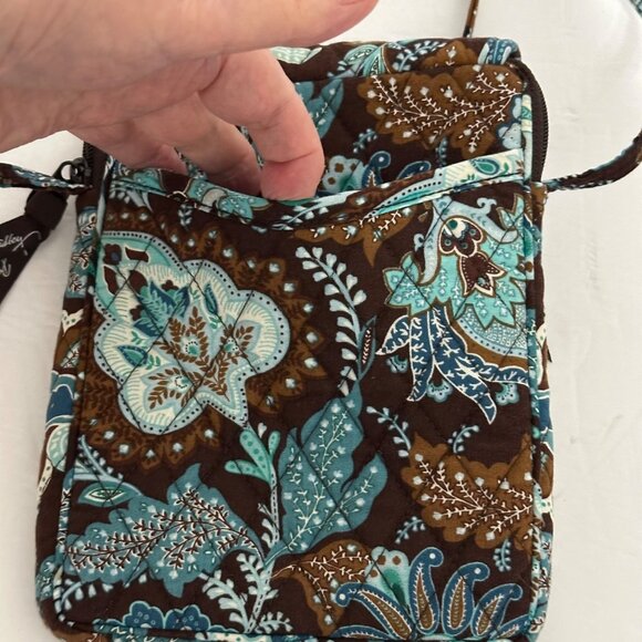 Vera Bradley Retired  Java Blue Crossbody Bag  Multiple Compartments - Picture 14 of 14
